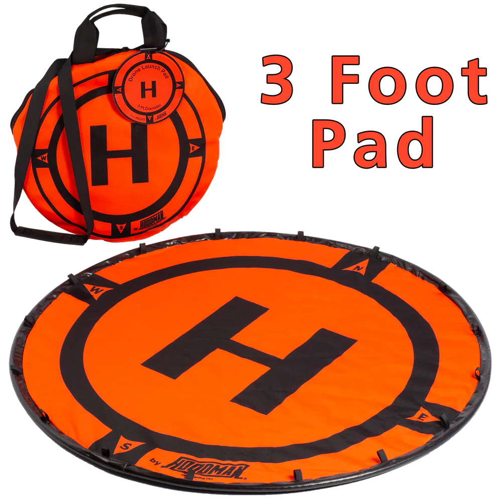 Hoodman Weighted UAV Drone Landing Pad 3 Ft