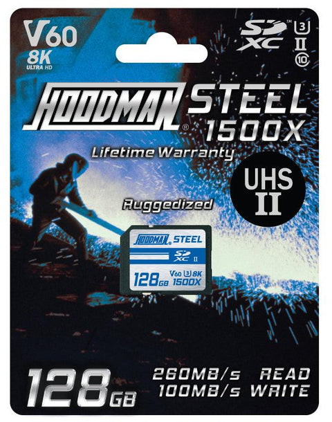 SD CARDS UHSII V60 1500X SDXC HOODMAN STEEL - Hoodman Corporation