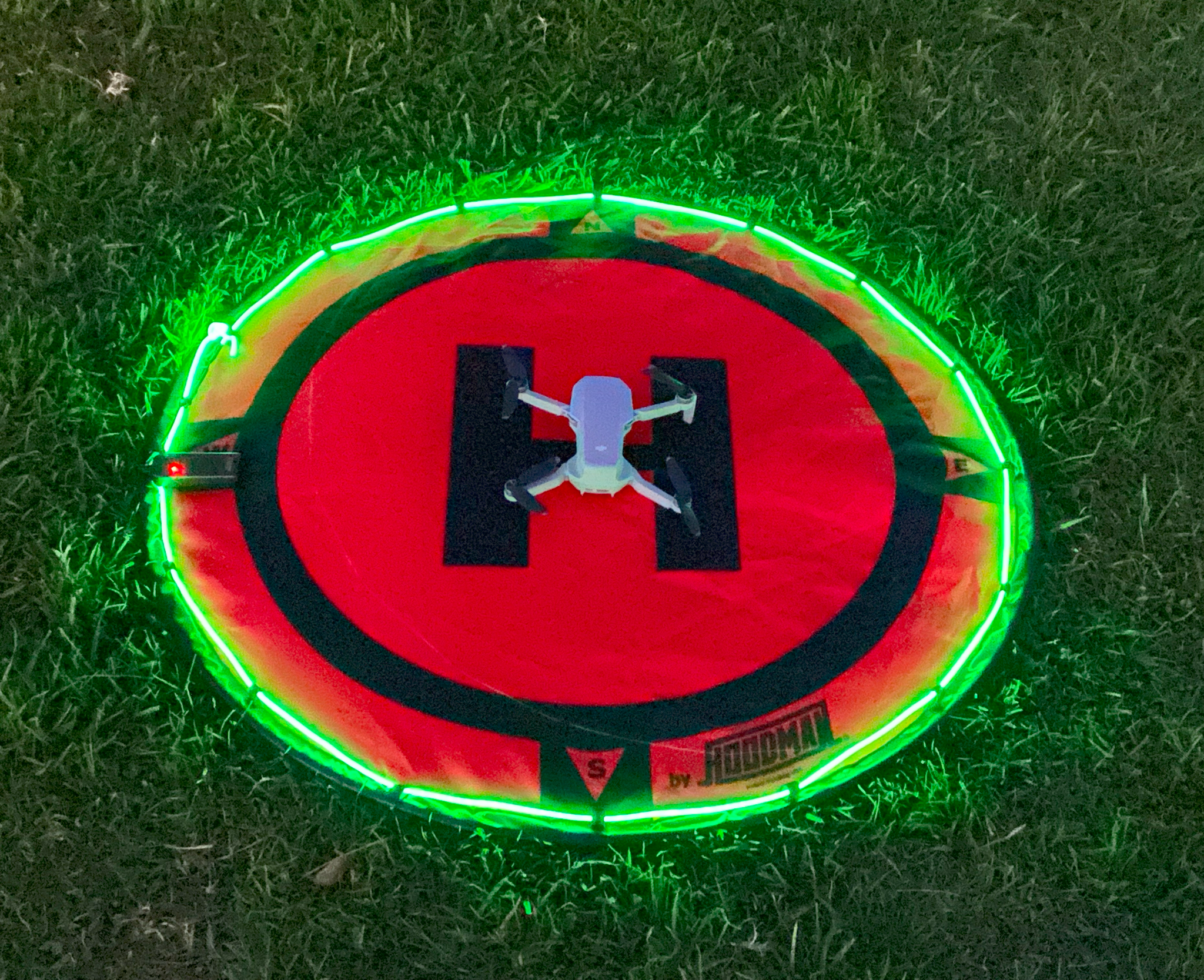Green LED Light Kit for Hoodman 3-5 foot Drone Landing Pads