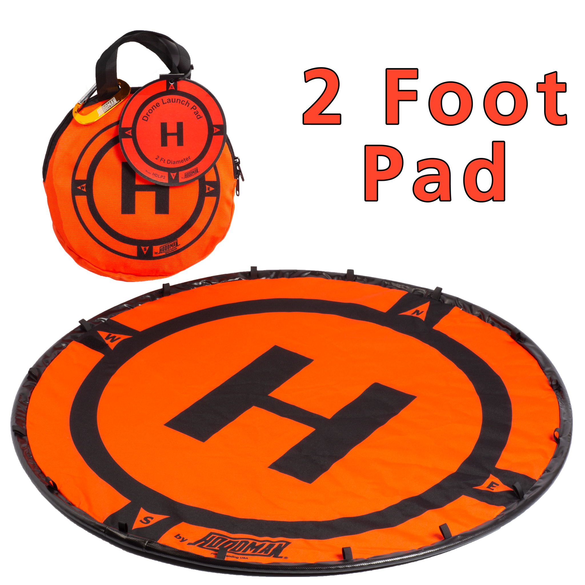 Hoodman Weighted Drone Landing Pad Line 2 Ft, 3 Ft, 5 Ft and 8 Ft Diameters