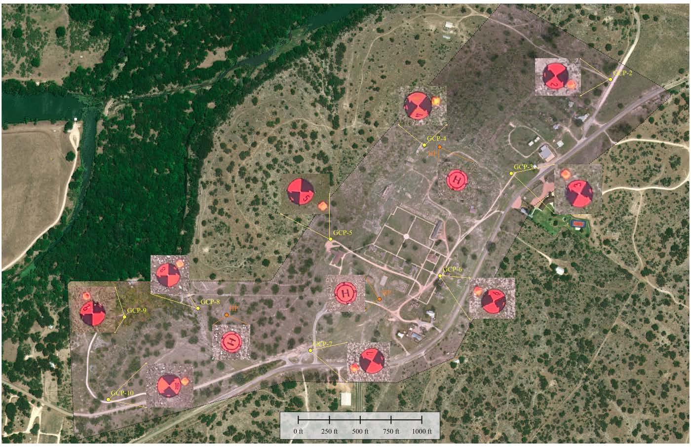 Rugged high visibility Orange & Black Ground Control Point Kits for Aerial Photogrammetry Surveying - Hoodman Corporation