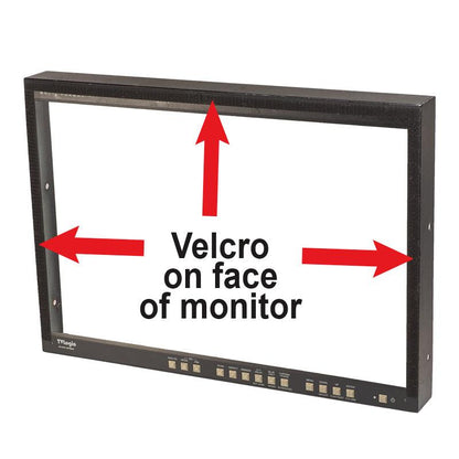 H2224 Hood Sunshade for glare-free outdoor monitor viewing for all TVLogic 24" monitor and most 22"-24" monitors - Hoodman Corporation