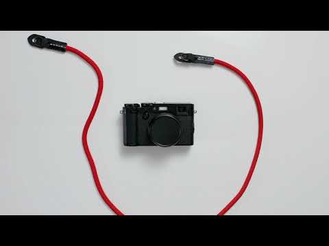Hoodman shock absorbing camera neckstrap - Red